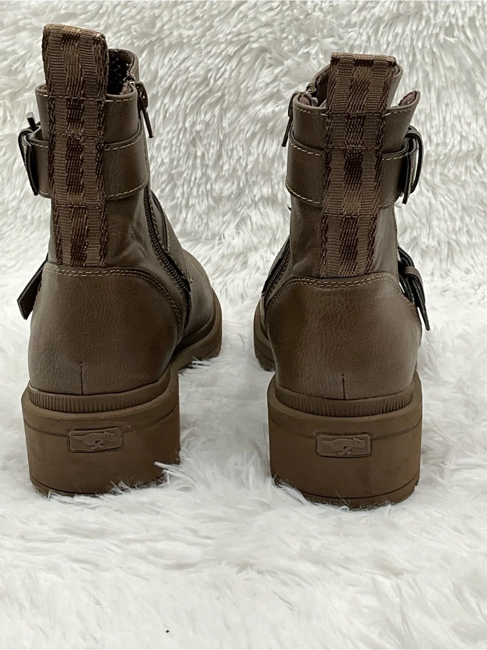 Rocket Dog Boots Size 9 Brown Moto Ankle Boots Buckle Strap Woman’s